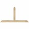 Ekena Millwork Portland Rough Sawn Timber Gable Bracket, Douglas Fir, 60"W x 32"H x 2"D x 4"F, 13/12 Pitch GBW060X32X0204POR00RDF - alternate 1